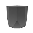 thumbnail image 6 of Bloem Tuxton 10" Modern Plastic Planter - Geometric Indoor/Outdoor 2.7 Gal Capacity Pot, Charcoal, 6 of 6
