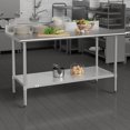 thumbnail image 2 of Flash Furniture Commercial Grade Stainless Steel Work Table, 30'' x 60'', 2 of 10