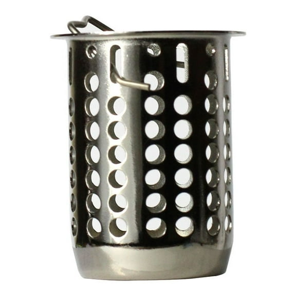 Thrifco Plumbing 4405726 2-1/2 Inch Deep Replacement Basket For Jr. Duo Strainer (Satin Nickel)