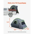 thumbnail image 3 of VEVOR Truck Tent 6.4-6.7ft Waterproof PU2000 Truck Bed Camping Tent 2-3 Person, 3 of 9