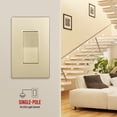 thumbnail image 3 of ENERLITES Elite Series Decorator Switch, Paddle / Rocker Single Pole, 3 Wire, Grounding Screw, Residential Grade, 15A 120V, UL listed, 91150-GDWP, Wall Plates Included, Gold 10 Pack, 3 of 5