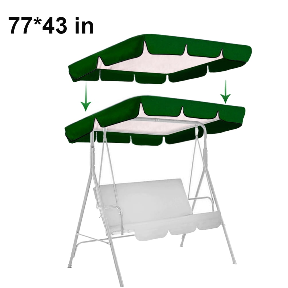 Swing Top Cover Canopy Replacement 3 Person Swing Shade Cover for