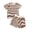 Khaki, variant on Boy Outfits Casual Summer Striped Short Sleeve Shorts Breathable Unisex Age 3 Months To 3 Years Sets Boys Clothes