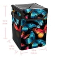 thumbnail image 5 of Butterfly Mini Trash Can for Car: Foldable, with Lid, Leak-Proof, Hanging Storage Bag - Car Garbage Can, 5 of 6