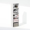 thumbnail image 4 of Furinno Reed 5-Tier Open Shelf Clothing & Closet Storage Organization White, 4 of 5