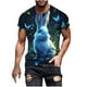 thumbnail image 2 of Tops para hombre, blusas y camisas de manga corta con cuello redondo para hombre, jersey informal con cuello redondo y estampado de Pascua para hombre, camisetas deportivas de manga corta, blusas de p, 2 of 5