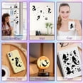 thumbnail image 6 of 12 Sheets 6 Styles Mermaid Mason Jar Decals Ocean Stickers Die Cuts Silhouettes Self-Adhesive PVC Waterproof for Craft Scrapbook Lantern Jars Wall Window Glass Phones Cup Black 7.8x5.9Inch, 6 of 6