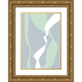 thumbnail image 1 of Artographie Studio 11x14 Gold Ornate Wood Framed with Double Matting Museum Art Print Titled - Wavy Tracks, 1 of 4