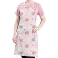 thumbnail image 5 of Pioneer Flower Floral Print Pattern Apron for Women and Men, Cotton Linen Waterproof with Pockets, Adjustable, 33x27 Inch for Kitchen, Gardening, BBQ, Salon, 5 of 6