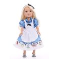 thumbnail image 1 of Vestido de princesa Alice de Little Adventures con diadema - Ropa de fiesta y juegos de simulación para niños lavable a máquina - No incluye muñeca con purpurina, 1 of 4
