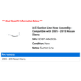thumbnail image 2 of A/C Suction Line Hose Assembly - Compatible with 2005 - 2015 Nissan Xterra 2006 2007 2008 2009 2010 2011 2012 2013 2014, 2 of 2