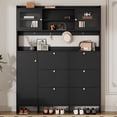 thumbnail image 2 of Euroco Shoe Cabinet with 6 Flip Drawers, Black, 145.8 lbs, 2 of 8