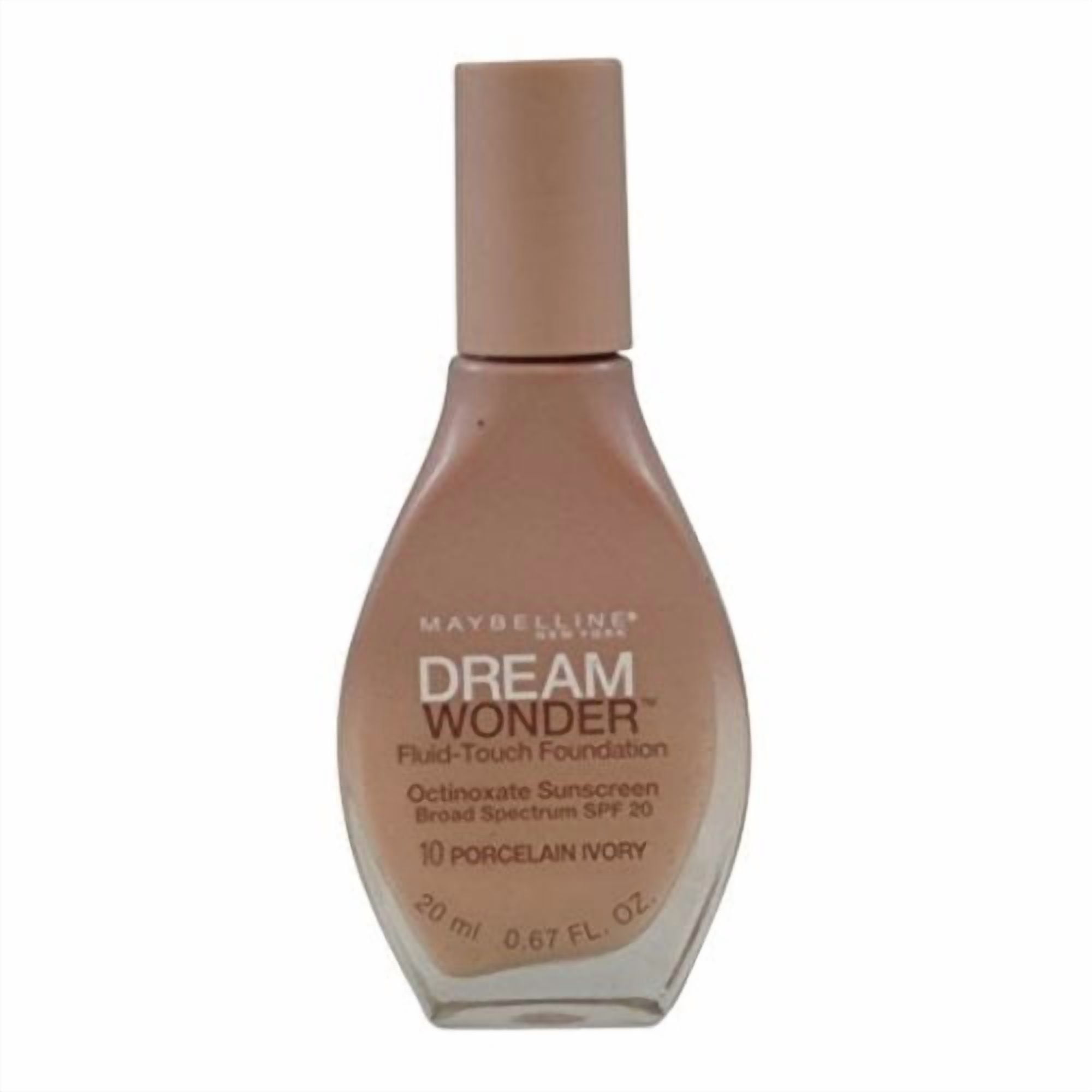 (4 pack) Maybelline New York Dream Wonder Fluid-Touch Foundation, Porcelain Ivory