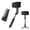 Black, variant on ANXPTIME Anti Shake Gimbal Stabilizer for Smartphone Vlog Live Video with Fill Light