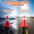 thumbnail image 5 of 12 Pack Traffic Safety Cones, 18in Multi Purpose Pop - up Cones, Orange Traffic Cones, Safety Cones for Emergency Response & Event Crowd Control, 5 of 9