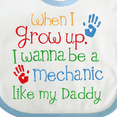 thumbnail image 4 of Inktastic Mechanic Like Daddy Boys or Girls Baby Bib, 4 of 4