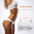 thumbnail image 3 of Sonducket Sujetador deportivo sin costuras para mujer, Top deportivo Push Up para fitness, Sujetador deportivo con relleno en la espalda en U, Sujetador de Ropa interior Blanco Sonducket AP000316-01, 3 of 6