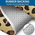 thumbnail image 4 of Gold and Brown Of Leopard Print Bathroom Rugs Sets 3 Piece,Toilet Cover Set,Absorbent Non Slip Bathroom Mats Sets with U-Shaped Contour Rug Toilet Rug Set, 4 of 5