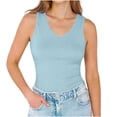 thumbnail image 4 of Vrorvz Sports Tank Womens Sleeveless V Neck Summer Casual Breathable Lightweight Tops for Workout Athletic, 4 of 5