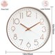 thumbnail image 4 of Silent Wall Clock Quality Quartz, Round Easy to Read Silent Wall Clock GOLD, 4 of 4