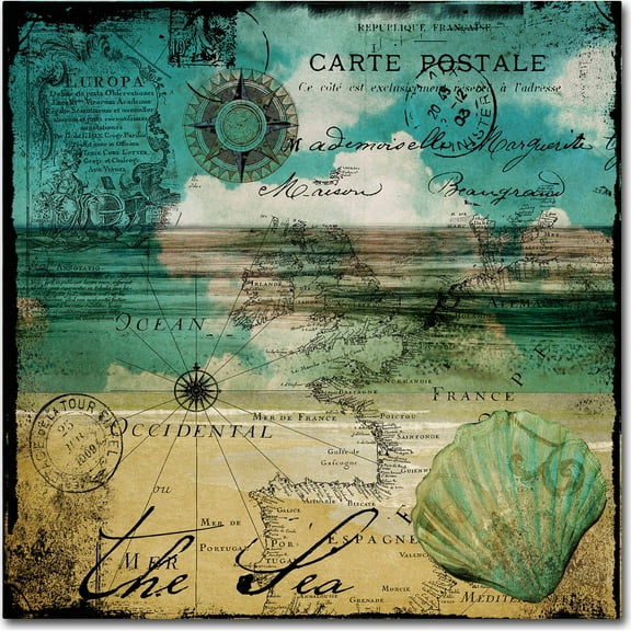 Trademark Fine Art "Ocean Clouds II" Canvas Art by Color Bakery