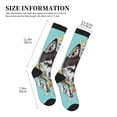 thumbnail image 2 of Lsque Husky With Dreamcatcher Pattern Sport Compression Socks for Men & Women 15-20 mmHg Knee High Nurse Pregnant Running Medical and Travel Athletic, 2 of 6