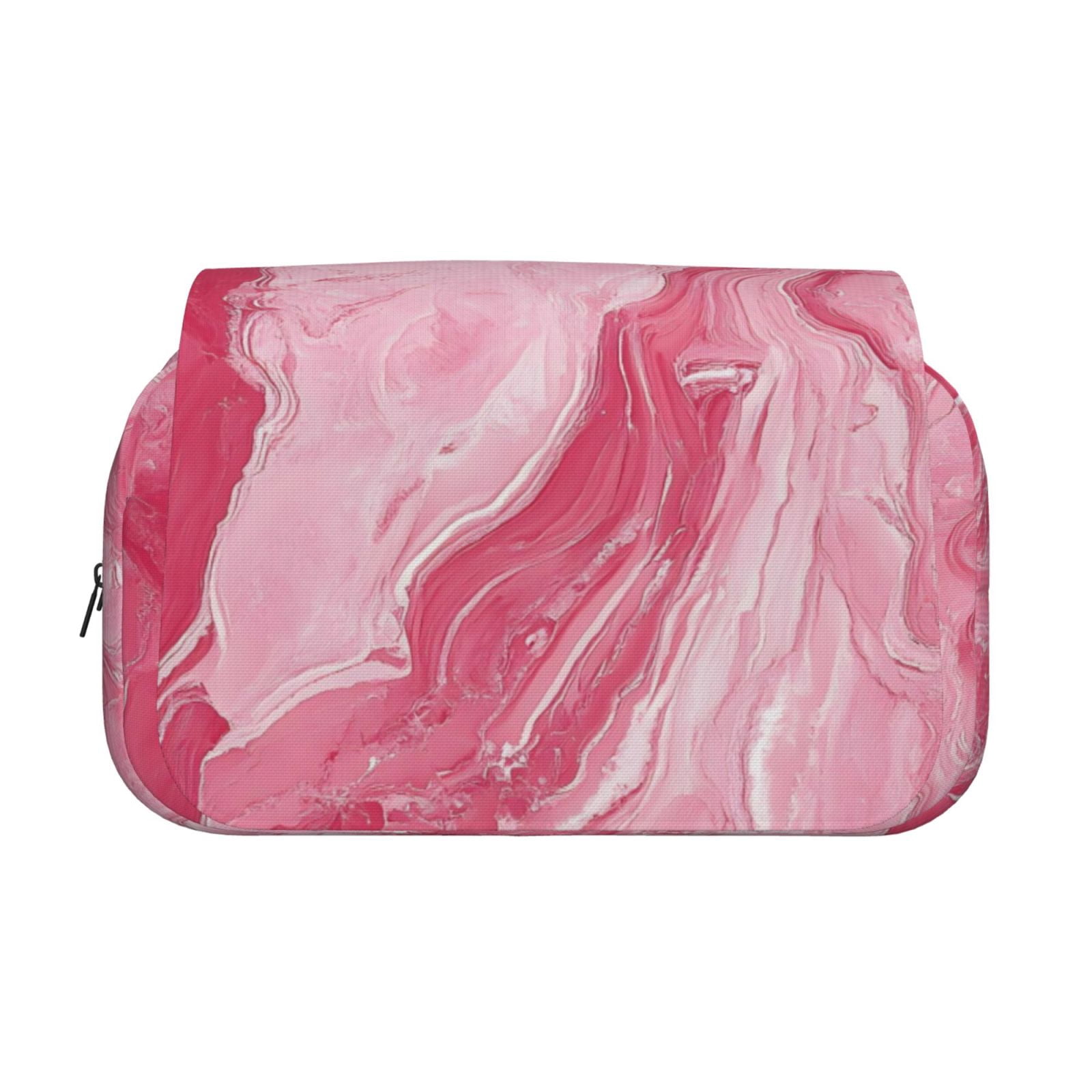 Large-Capacity Flip-Top Double-Layer Pencil Case, Multi-Functional Pocket Pen Case, Durable Stationery Organizer Pink Marble_21256_4