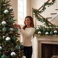thumbnail image 7 of Fwttom Sequin Christmas Ball Ornaments Set of 16 Shatterproof Hanging Merry Christmas Tree Decorations for Holiday Gifts Xmas Decor, Green, 7 of 7