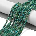 thumbnail image 2 of 1 Strand Natural Chrysocolla Beads Strands Round Faceted 3mm Hole: 0.6mm about 120pcs/strand 15.75''(40cm), 2 of 5