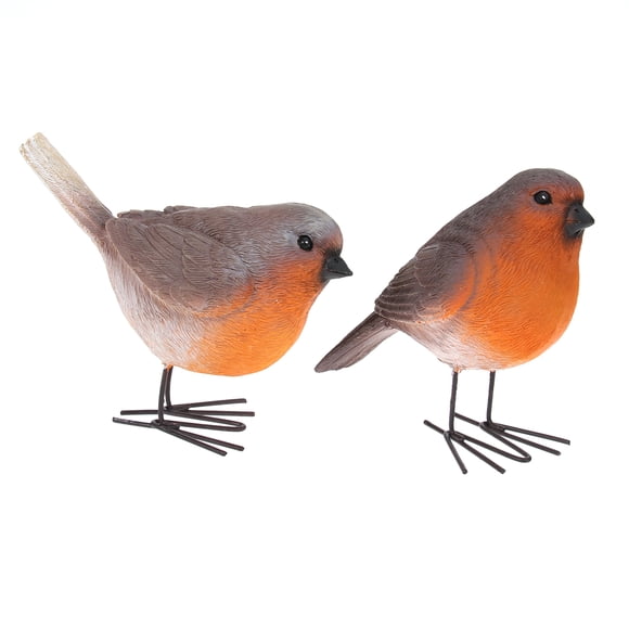 MasteelfCA 2 Pcs Modèle d'Oiseau en Résine Figurine d'Animal Jouet Ornements Simulés pour Maison