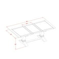 thumbnail image 5 of East West Furniture LADA9-07-T24 9 Piece Dining Table Set Includes a Rectangle Kitchen Table with Butterfly Leaf and 8 Padded Chairs, 42x92 Inch, Distressed Jacobean, 5 of 7