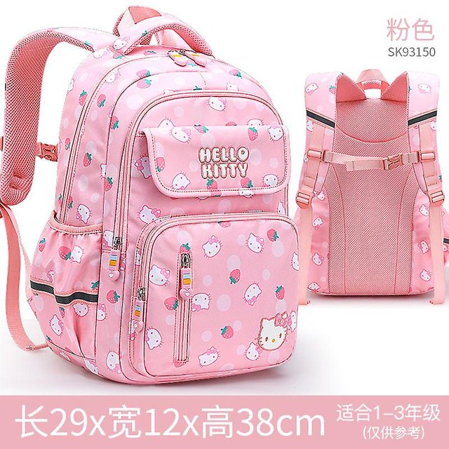 Huamade Sanrio Hello Kitty Backpack Student Lightweight And Large Capacity Spine-protective Backpack Kawaii Bag Boys And Girls School