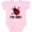 AD-Pink, variant on 1st Birthday Ladybug 1 Year Old Girls Baby Bodysuit