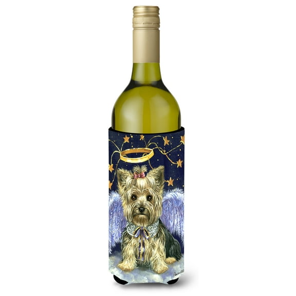 Yorkie Christmas Family Tree Wine Bottle Hugger