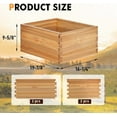 thumbnail image 2 of 10 Frame Deep Brood Beehive Board Unassembled Bee Box Wax Coated Bee Hives Body Comes with PACK of Screws(No Frames or Foundations), 2 of 5