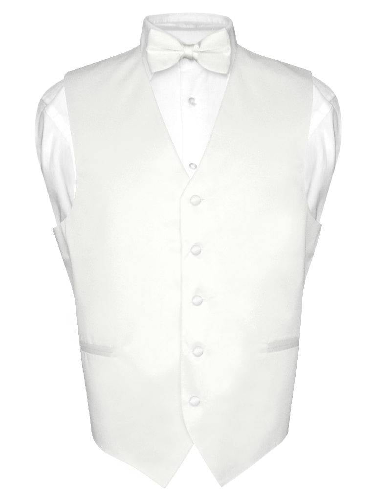 BOWTIE Solid WHITE Color Men's Bow Tie for Tuxedo or Suit 