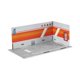 thumbnail image 1 of Vitrina de estacionamiento a escala 1/24 para simulación de juguete de modelo de coche de aleación naranja, 1 of 8