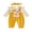 Yellow, variant on BemeyourBBs Baby Girl Bear Patch Romper Ruffle Long Sleeve Jumpsuit with Headband