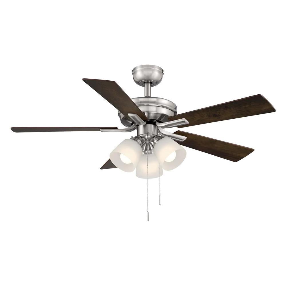 Brookhurst 52 in Indoor Brushed Nickel Ceiling Fan 