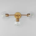 thumbnail image 5 of Knox 3 - Light Natural Aged Brass Brass Incandescent Glass And Steel Wall Sconce, 5 of 5