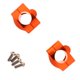 thumbnail image 1 of Kit de montaje universal para manillar sólido, apto para motocicletas, quads y vehículos todo terreno. naranja, 1 of 9