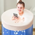 thumbnail image 3 of 2 PCS Portable Folding Bathtub Covers Thermal Insulated Lid for Cold Plunge Baths, Easy to Use and Store, 3 of 6