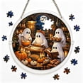 thumbnail image 2 of Fmbmuo Halloween Acrylic Puzzle Suncatcher 20cm Ghost And Cat Design For DIY Window And Wall Display, 2 of 5
