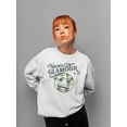 thumbnail image 2 of More Glamour - Starry Sparkle Retro Emoji Graphic Women's Sweatshirt, 2 of 4