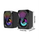 thumbnail image 3 of Altavoz mini con puerto de audio de 3.5 mm, luces RGB y subwoofer emparejado por USB de escritorio, 3 of 9