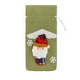 thumbnail image 2 of Wzzjkit Christmas Wine Bag - Fabric Wine Gift Bag with Drawstring - Bottle Bag Reusable Christmas Bottle Bag - Wine Bags Holiday Party Decoration, 2 of 7