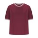 thumbnail image 5 of Karight Womens Tops Round Neck Striped Contrast Short Sleeve Lightweight Loose Pullover Tees Shirt for Ladies 2026, 5 of 7
