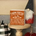 thumbnail image 3 of Zomyto 7x7 IN Fall Wooden Box Sign Desk Decor, Farm Fresh Pumpkins Wood Sign, 3 of 6