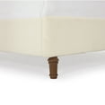 thumbnail image 5 of Noble House Harper Indoor Upholstered Metal Tall Headboard Queen Bed, Beige Boucle, 5 of 11