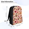 thumbnail image 4 of Easygdp Skull Retro record lips Mochila Versátil y Elegante: Comodidad, Almacenaje y Durabilidad para la Universidad, Trabajo, Viajes y Uso Diario, 4 of 8